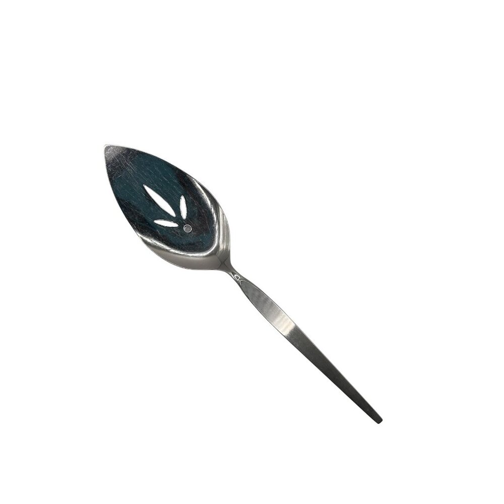 Oneida Satinique Stainless Slotted Pie Server Satin Betty Crocker 1990s Disconti